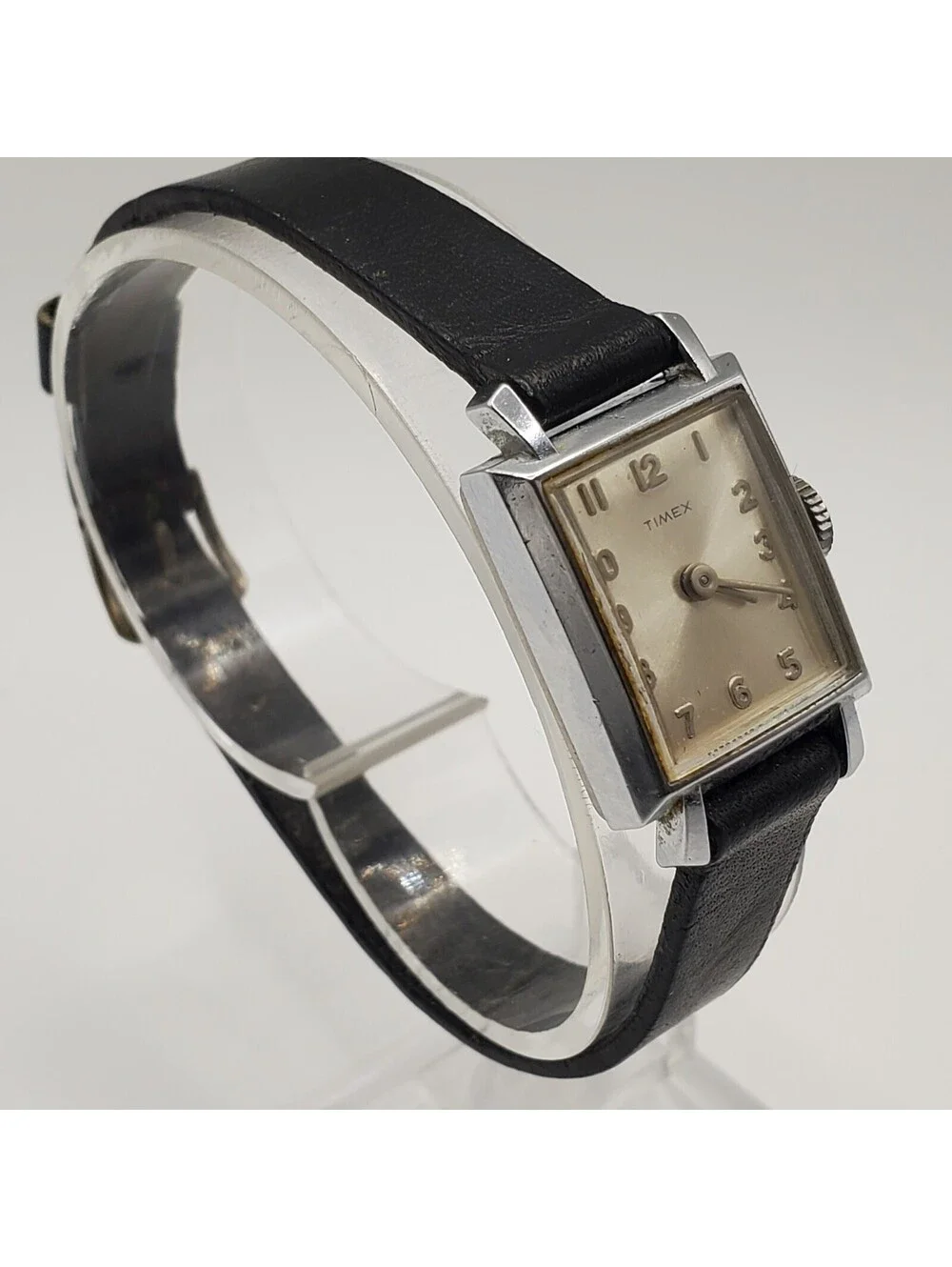 Vintage Timex Mechanical  Watch Rectangle Dial For Parts